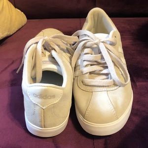 ADIDAS Light Grey & White suede adidas